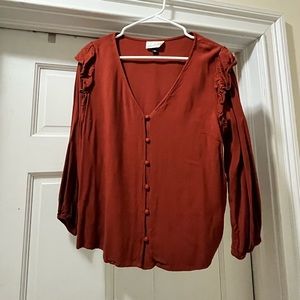 Burnt orange/rust blouse